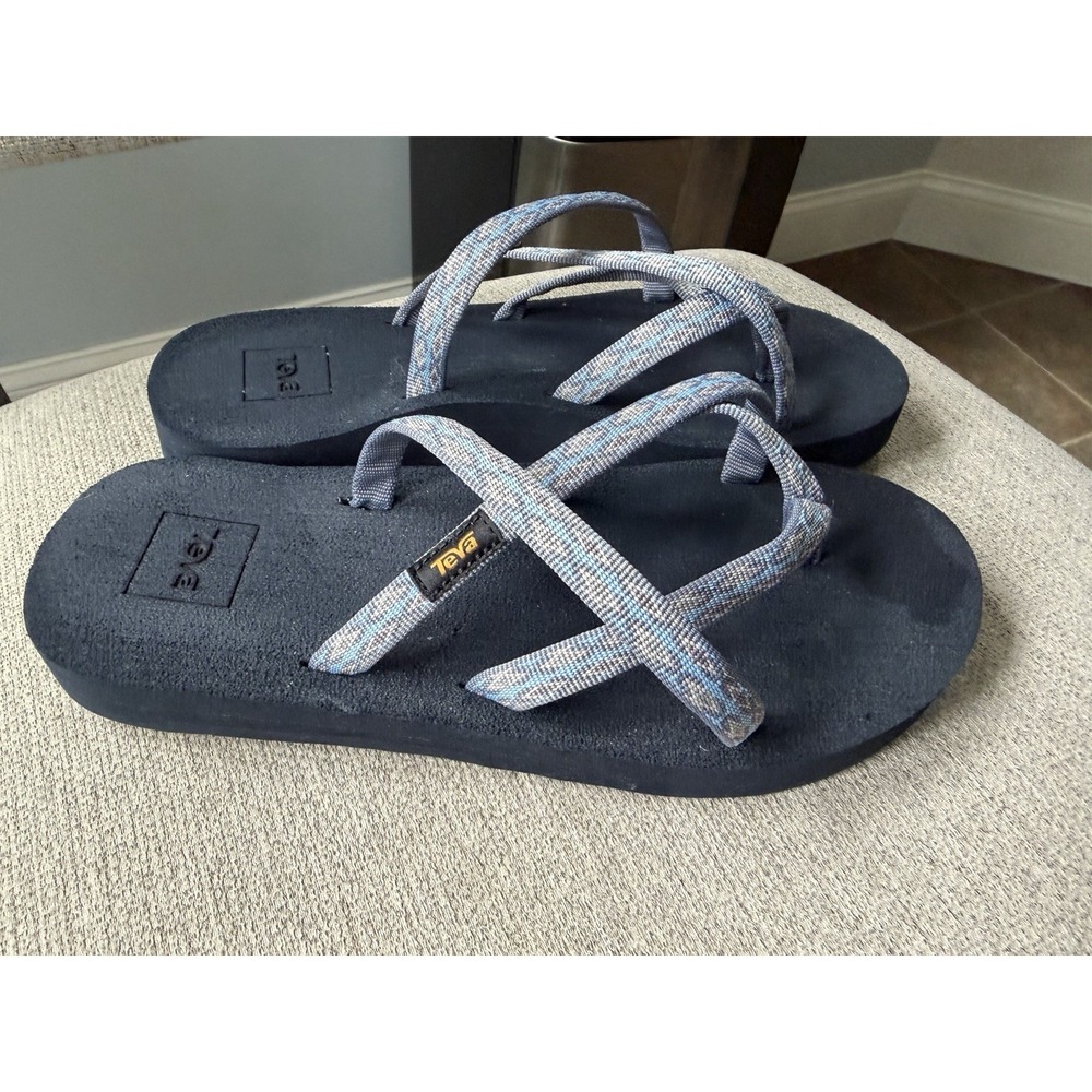Teva Olowahu Sandals Women's Strappy Flip Flop Casual Comfort Shoes Size 7